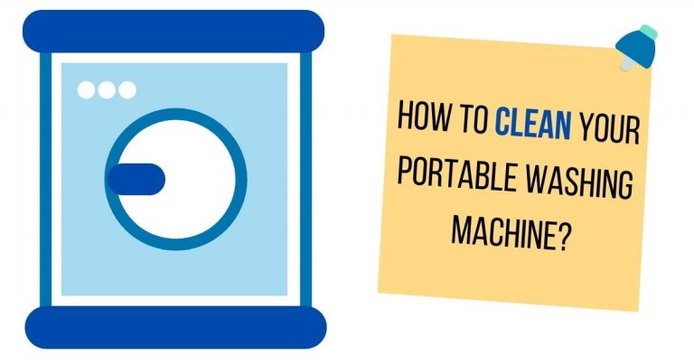 how to clean portable washing machine