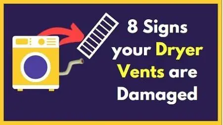 damaged dryer vents signs