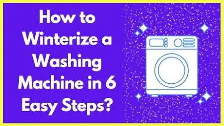 How to winterize a washing machine