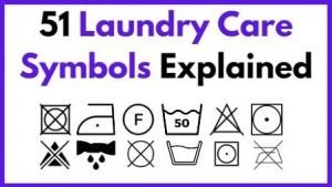 51 Laundry Care Symbols Explained