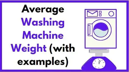 Average Washing Machine Weight