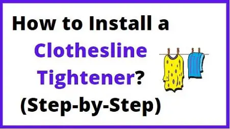 How to install a clothes tightener