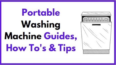 Portable washing machine guides