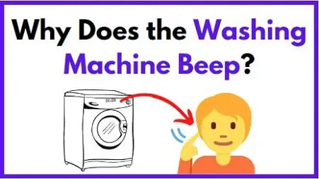 Why does the washing machine beep