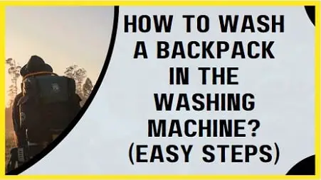 How to wash a backpack in the washing machine