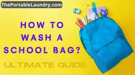 How to wash a school bag