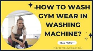 Wash gym wear in washing machine