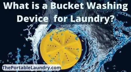 What is a portable handy bucket washing machine device