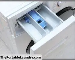 front load washer detergent tray