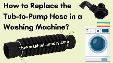 how to replace tub to pump hose in washing machine
