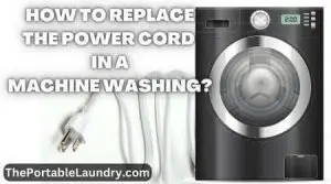 how to replace the power cord in a washing machine