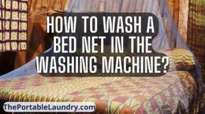wash bednet in washing machine