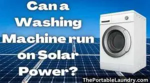 Can a washing machine run on solar power