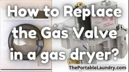 How to replace gas valve in a gas dryer