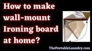 How to make a Wall-mount ironing board at home