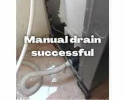 manual drain successful
