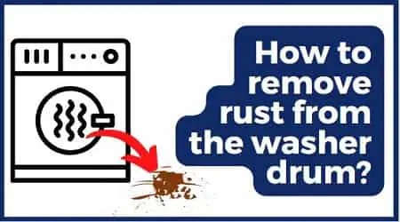 remove rust from the washer drum