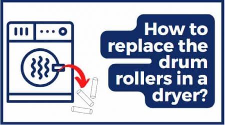 replace the drum rollers in a dryer