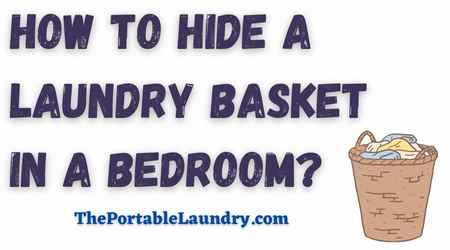 hide laundry baskets in a bedroom