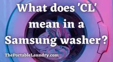 What does cl mean in a Samsung washer