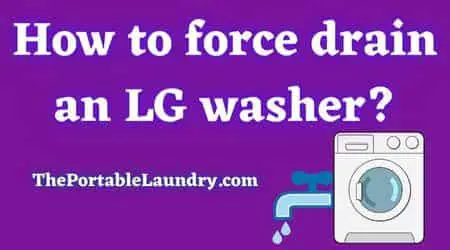 drain an LG washer