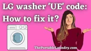 LG washer UE code