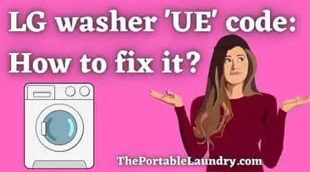 LG washer UE code