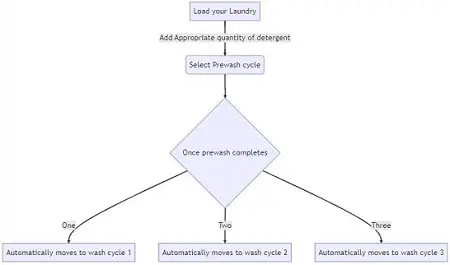 prewash cycle workflow