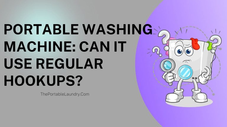can portable washing machine use regular hookup