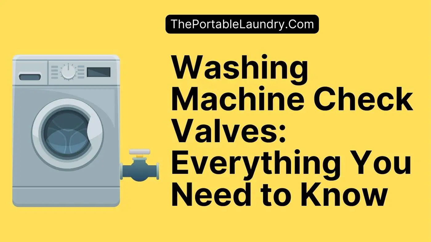 Washing Machine Check Valves