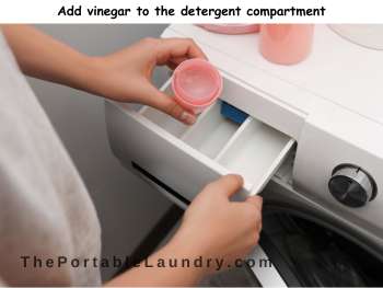 add vinegar to detergent compartment