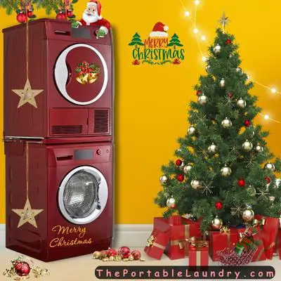 repaint washing machine with christmas theme