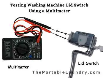 testing washing machine lid switch using multimeter