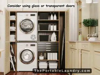 use glass or transparent doors
