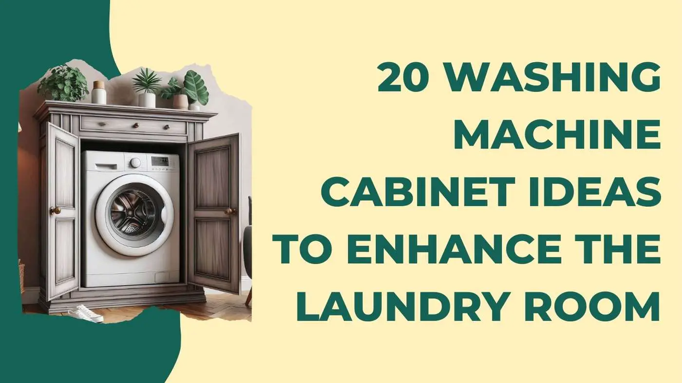 Washing Machine Cabinet Ideas