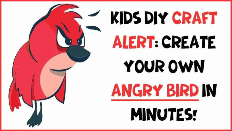 Angry bird craft for kids