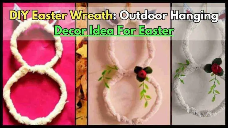 DIY Easter Wreath - Outdoor Hanging Decor Idea For Easter