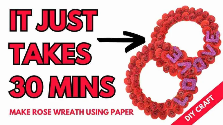 DIY Valentines day wreath