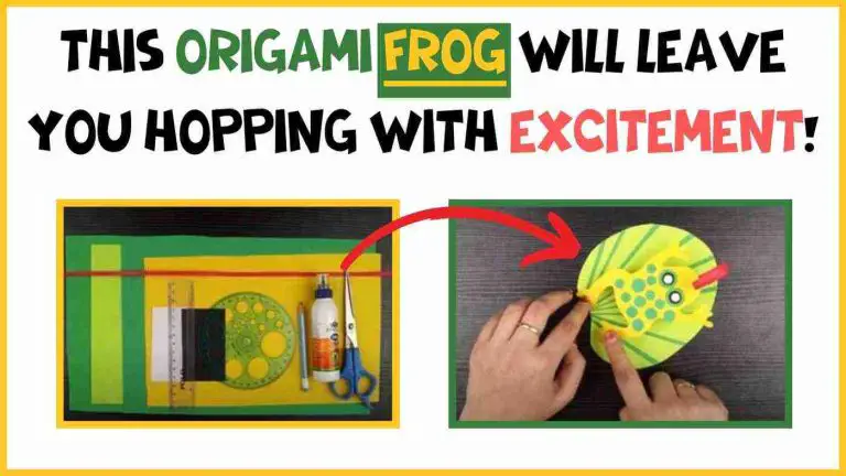 Origami frog