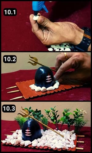 Step 10 - Pebbles and Other Artificial Decor