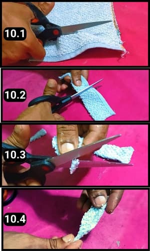 Step 10 - Shaping the ears