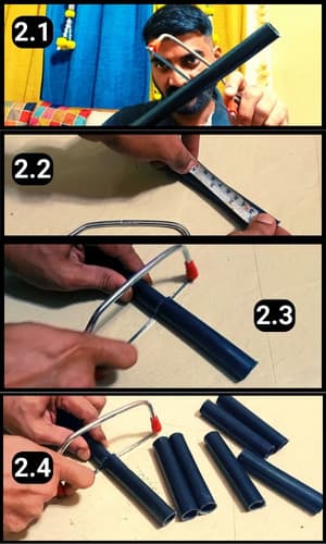 Step 2 - Cutting the pipe