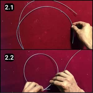 Step 2 - Getting the size of the fencing wires right