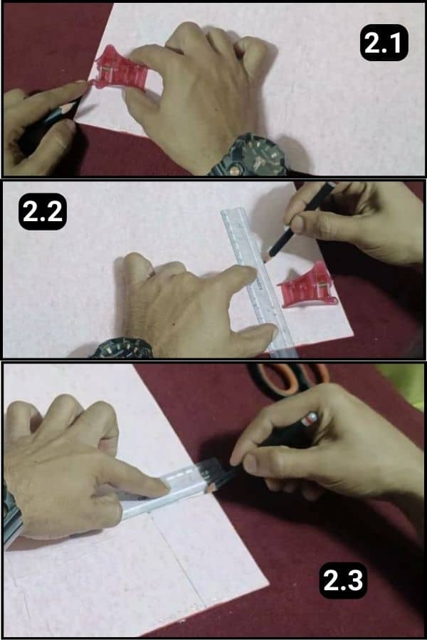 Step 2 - Mark the clip width