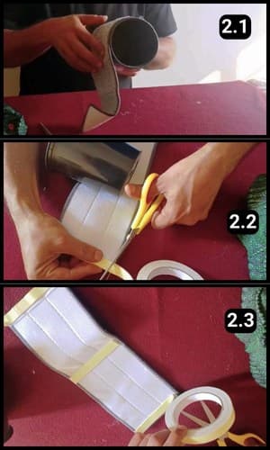 Step 2 - Measure and stick the tape
