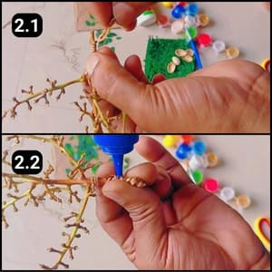 Step 2 - Wrapping coconut husk