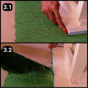 Step 3 - Cutting the grass sheet