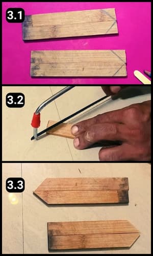 Step 3 - Shaping like arrow heads