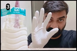 Step 3 - Wear Safety gloves