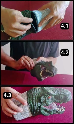 Step 4 - Fixing the Dino to the container